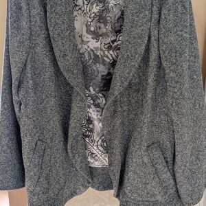 Coldwater Creek Textured Gray Blazer
